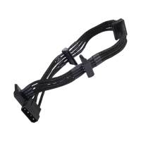 【SilverStone 銀欣】PP07-BTSB(4pin轉4 x SATA 電源供應器延長線)