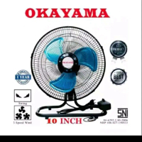Kipas angin besi tornado 2in1 (bisa meja & dinding) tersedia uk 10 inch & 12 inch