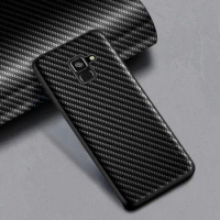 Carbon Fibre texture Phone Case for Samsung Galaxy A8 Plus 2018 Fashion Design Soft Back Cover for Samsung galaxy A8 2018 Case