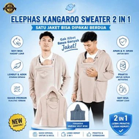 Kangaroo Sweater 2 in 1 - Sweater Selimut Multifungsi Cardigan Selimut Ibu dan Bayi Jaket Gendong Ba