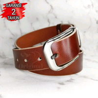 Ikat Pinggang Pria Kulit Asli/Sabuk Kulit Pria/Gesper Kulit Asli Glossy