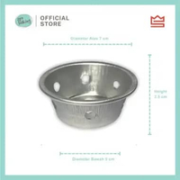 SURYA Cetakan Roti Kukus | Cetakan Bolu Kukus | Cetakan Bolu Mangkok | Cetakan Kukus Pendek (12pcs)