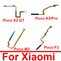 Kabel fleksibel untuk rumah cap jari, terbaik untuk Xiaomi Poco X3 F2 Pro X3GT M3 untuk Redmi 9T, pe