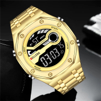 PROMO  Jam Tangan Pria Belleda 9395 Digital Rantai Stainless Water resistant 30m Watches