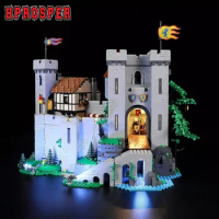 Hprosper 5V LED Light For 10305 Lion Knights' Castle Decorative Lamp With Battery Box (Not Include Lego Building Blocks)