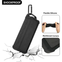 Shockproof Speaker Protective Case Anti-slip Portable Speaker Carrying Case Durable Soft for Anker Soundcore 2