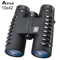 Asika 10x42 Binoculars HD Wide Angle Professional Binocular Telescope High Powered Night Vision Binoculares Telescopio Monocular
