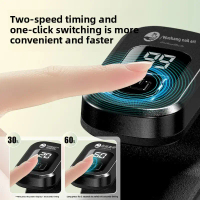 Mini Nail Dryer Quick Dry UVLED Gel Polishing Nail Lamp with LCD Display and 30/60S Timer Convenient