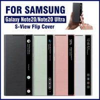 For Samsung Mirror Smart View Flip Case For Galaxy Note 20 / Note20 Ultra 5G Phone LED Cover S-View Cases EF-ZN985