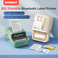 NIIMBOT B21 Label Printer Maker, Portable Thermal Label Printer Compatible with Android, iOS & PC cu