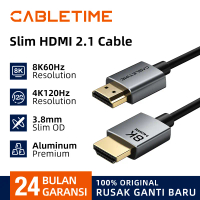 CABLETIME Kabel HDMI 2.1 Slim Male to Male 8K HDR