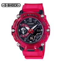 G-SHOCK GA-2200 Watches Men Quartz Carbon Fiber Protective Structure Sports Leisure Multi-Function LED Dial Dual Display Watch