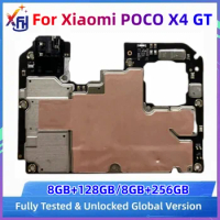 Mainboard for Xiaomi POCO X4 GT, 22041216G, 128GB, 256GB ROM, Motherboard PCB Module