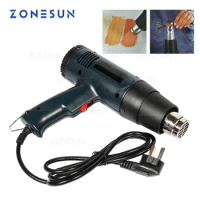 ZONESUN Glue Gun 882 Heating Element Temperature Adjustable Hand Held 1600W Heat Gun Eot Air Gun Heat Gun
