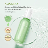 ALODERMA 100% Natural Aloe Vera Soothing Facial Serum Nourished Repair Aloe Facial Essence Daily Skin Care Cosmetics 50ml