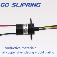Slip ring collector ring electric slip ring electric brush carbon brush rotating joint 8wire 5A current