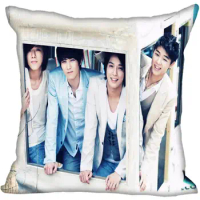 Korea-Pop CNBLUE Printing Square silk Satin Pillowcases 35x35cm,40x40cm One Side Printed Customize your image gift
