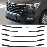 ABS Chrome Center Grilles Racing Grill Assembly Strips Trim For Hyundai Grand Starex H-1 i800 2018-2020 Car Styling Acessories