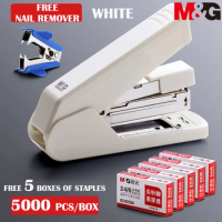 M&amp;G Heavy Duty Stapler Effortless Paper Stapling Machine 50 Sheet School Office Supply Stationery Staples Power Saving Stapler