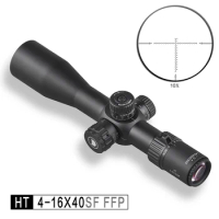 Discovery Compact FFP Rifle Scope, HT 4-16, First Focal Plane, Glass Etched Reticle, New