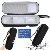 Carrying Case Shockproof Hard Travel Case Anti-scratch with Hand Rope&amp;Carabiner for Anker Prime Power Bank 12000mAh 130W
