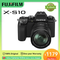 Fujifilm X-S10 XS10 APS-C Frame Mirrorless Camera Professional Autofocus 4K Video Shooting Vlog Selfie Beauty With18-55 Lens