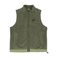 Nike 背心 Club Fleece Vest 男款 墨綠 無袖外套 舒適 保暖 防撕裂 上衣 大勾 DQ4899-222