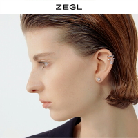 ZEGL設計師925銀耳夾女無耳洞女耳骨夾耳環2021年新款潮時尚耳飾
