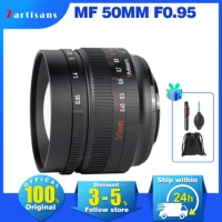 7artisans 7 artisans MF 50mm F0.95 Large Prime APS-C Aperture Lens for Sony E Canon EOS-M Canon RF Fuji FX Nikon Z Z50 Micro 4/3
