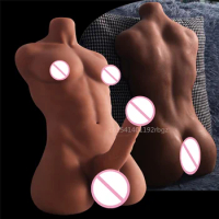 Realistic Male Body for Women Men Gay Masturbation Muscles Huge Penis Sex Doll Gay Penile Buttplug Men Masturbation Sex Toys