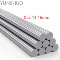 304 Stainless Steel Rod 14mm Shaft 15mm 16mm Linear Shaft Metric Round Ground Bar Motion 100mm 200mm 300mm 400m 500mm