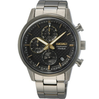 SEIKO 精工錶 極速碳纖維紋計時腕錶 8T67-00N0D(SSB391P1)-41mm-黑面鋼帶【刷卡回饋 分期0利率】