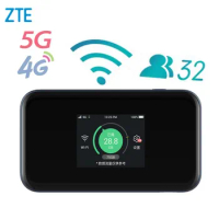 ZTE Outdoor MU5001 Router 4G 5G CPE with Power Bank 4500mAh QC3.0 Fast Charge NSA SA WiFi6 Max 32 Users 1800Mbps 5G WiFi Router