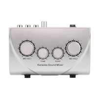 Karaoke Echo Sound Mixer Machine Echo Mixer System DJ Equipment Karaoke Mixer Digital Audio Sound for Family Party Amplifier