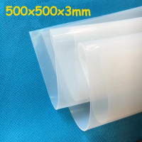 500X500X3mm High Quality Translucent/milky white Silicone Rubber Sheet For heat Resist Cushion 100% Virgin Silikon Rubber Pad