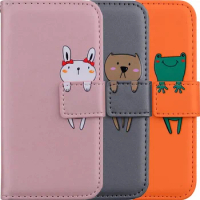 Pet Flip Leather Case For Samsung Galaxy S22 A13 A12 A02S A21S A32 A42 A52 A72 S21 S20 FE Plus Ultra 5G 4G Card Slots Cover D22G