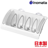 asdfkitty*日本製 INOMATA 可調式吸盤瀝水架/濾水架/置物架-海綿 菜瓜布 塑膠瓶類 晾乾架-正版商品