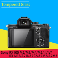 BIZOE Camera Screen Protector Tempered Glass LCD Film For Sony RX100 M5 M4 M3 M2 RX1 RX1 R2 A7II R2 A7M2 S2 R3 A7M3 A9