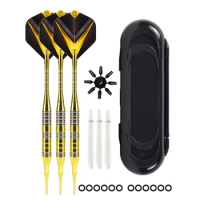 3 Pack Soft Tip Darts Profession 21g Metal Darts Sets with Darts Flight Aluminum Shafts Portable O Rings Tool Darts Box