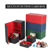 160+ Card Deck Box Organizer Holder Storage Hobbies for Commander MTG Card Carrying Organiser Case Leather Card Deck Storage Box