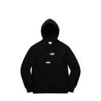 SUPREME COMME DES GARÇONS SPLIT BOX LOGO HOODIE BLACK