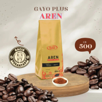Kopi Gayo Plus Aren – Blend Arabika Robusta, Gula Aren Semut, Medium Dark Roast