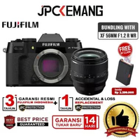 JPC KEMANG Fujifilm XT50 Body Only Fuji X-T50 XT 50 Mirrorless Camera GARANSI RESMI BL+XF56mmF1.2 WR