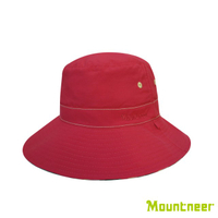 ├登山樂┤山林 Mountneer 中性透氣抗UV雙面帽 桃紅/粉綠格 # 11H02-30