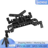 HDRiG 19mm Rod Clamp With 15mm Rod Clamp Lens Support Lens Support Mount Rod Clamp Holder Bracket for 15mm Rod System
