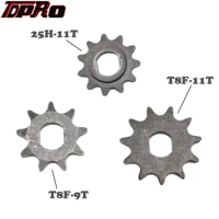 TDPRO 2Pcs T8F/25H 9T 11T 9 11 Tooth Sprocket 10MM For Razor EVO IZIP 500W 1000W Electric Scooter Motorcycle Modified Parts