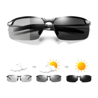 Photochromic Sunglasses Men Polarized Driving Chameleon Glasses Male Sun Glasses Day Night Vision Driver Goggles