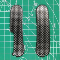 Custom Made Carbon Fiber Handle Scales for 85mm Victorinox Evolution Delemont Swiss Army Knife