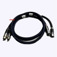Hi End Rhodium Plated Carbon fiber XLR Plugs Furutech Lineflux Interconnect Hifi Audio XLR Cables