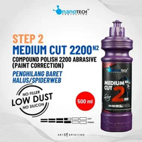 STEP 2 MEDIUM CUT N2 (500ML) ABRASIVE 2300 - nanoTECH PROTECTION - PENGKILANG BARET HALUS / SPIDERWE